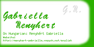 gabriella menyhert business card